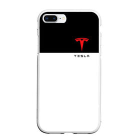 Чехол для iPhone 7Plus/8 Plus матовый с принтом TESLA в Новосибирске, Силикон | Область печати: задняя сторона чехла, без боковых панелей | car | elon | motors | musk | tesla | авто | автомобиль | илон | кар | лого | маск | машина | моторс | тесла | тэсла