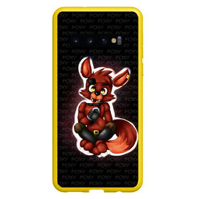 Чехол для Samsung Galaxy S10 с принтом Foxy в Новосибирске, Силикон | Область печати: задняя сторона чехла, без боковых панелей | Тематика изображения на принте: five nights at freddys | foxy | аниматроники | игра | компьютерная игра | робот | фокси | фредди | чика