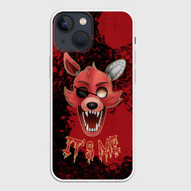 Чехол для iPhone 13 mini с принтом Foxy в Новосибирске,  |  | five nights at freddys | foxy | аниматроники | игра | компьютерная игра | робот | фокси | фредди | чика