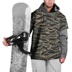 Накидка на куртку 3D с принтом Камуфляж с щуками в Новосибирске, 100% полиэстер |  | Тематика изображения на принте: камуфляж | милитари | паттерн | рыба | рыбак | рыбалка | рыбина | улов | хаки | щука