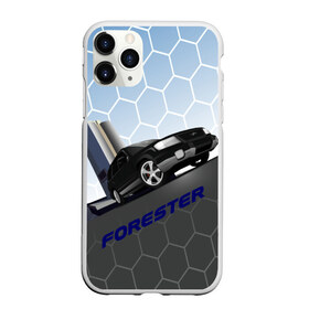 Чехол для iPhone 11 Pro матовый с принтом Subaru Forester SF5 в Новосибирске, Силикон |  | auto | forester | jdm | sf5 | subaru | subaru forester | субару | форестер
