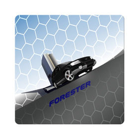 Магнит виниловый Квадрат с принтом Subaru Forester SF5 в Новосибирске, полимерный материал с магнитным слоем | размер 9*9 см, закругленные углы | auto | forester | jdm | sf5 | subaru | subaru forester | субару | форестер