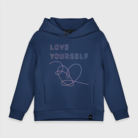 Детское худи Oversize хлопок с принтом BTS LOVE YOURSELF в Новосибирске, френч-терри — 70% хлопок, 30% полиэстер. Мягкий теплый начес внутри —100% хлопок | боковые карманы, эластичные манжеты и нижняя кромка, капюшон на магнитной кнопке | Тематика изображения на принте: bangtan boys | bt21 | bts | bts army | bts stickers | j hope | jimin | jin | jungkook | k pop | rap monster | rapmon | suga | v | бтс | корея | стикеры bts