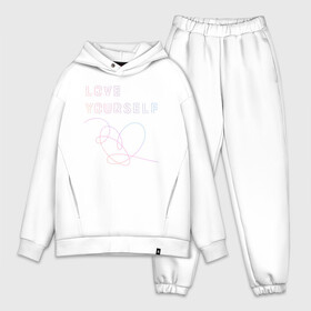 Мужской костюм хлопок OVERSIZE с принтом BTS LOVE YOURSELF в Новосибирске,  |  | bangtan boys | bt21 | bts | bts army | bts stickers | j hope | jimin | jin | jungkook | k pop | rap monster | rapmon | suga | v | бтс | корея | стикеры bts