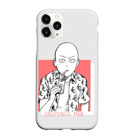 Чехол для iPhone 11 Pro матовый с принтом Saitama (One-Punch Man) Ванпач в Новосибирске, Силикон |  | ванпач | ванпачнем | оппаи