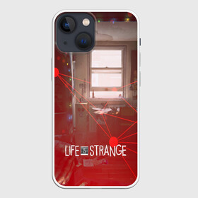 Чехол для iPhone 13 mini с принтом Life is Strange в Новосибирске,  |  | caulfield | chloe price | game | kate marsh | life | life is strange | life is strange: before the storm | max | strange | две луны | игры | кейт марш | колфилд | макс | подростки | студенты