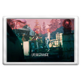 Магнит 45*70 с принтом Life is Strange в Новосибирске, Пластик | Размер: 78*52 мм; Размер печати: 70*45 | Тематика изображения на принте: caulfield | chloe price | game | kate marsh | life | life is strange | life is strange: before the storm | max | strange | две луны | игры | кейт марш | колфилд | макс | подростки | студенты