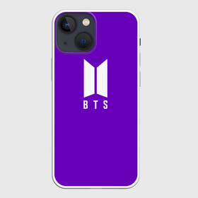 Чехол для iPhone 13 mini с принтом BTS PURPLE в Новосибирске,  |  | bangtan boys | bt21 | bts | bts army | bts stickers | j hope | jimin | jin | jungkook | k pop | purple | rap monster | rapmon | suga | v | бтс | корея | пурпурный | стикеры bts | фиолетовый