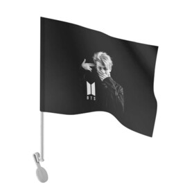 Флаг для автомобиля с принтом BTS RAP MONSTER | БТС в Новосибирске, 100% полиэстер | Размер: 30*21 см | bangtan boys | bt21 | bts | bts army | bts stickers | j hope | jimin | jin | jungkook | k pop | rap monster | rapmon | suga | v | бтс | корея | стикеры bts