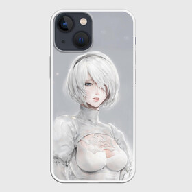 Чехол для iPhone 13 mini с принтом YoRHa в Новосибирске,  |  | 2b | 9s | automata | game | nier | yorha | игра | ниа | нир | отомата