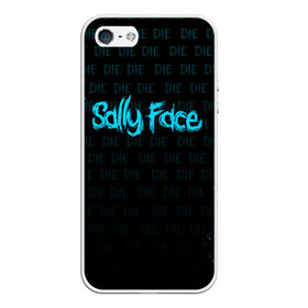 Чехол для iPhone 5/5S матовый с принтом SALLY FACE в Новосибирске, Силикон | Область печати: задняя сторона чехла, без боковых панелей | death | die | face | game | horror | sally | sally face | игра | мальчик с протезом | салли | салли фейс | ужасы