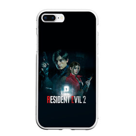 Чехол для iPhone 7Plus/8 Plus матовый с принтом Resident Evil 2 в Новосибирске, Силикон | Область печати: задняя сторона чехла, без боковых панелей | 2 | biohazard | claire | evil | horror | raccoon | resident | survival | t virus | t вирус | выживание | зла | кеннеди | клэр | леон | обитель | раккун | редфилд | скотт | ужас