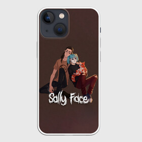 Чехол для iPhone 13 mini с принтом Sally Face в Новосибирске,  |  | blue | diane | face | fisher | gizmo | henry | johnson | killer | larry | sally | генри | гизмо | джонсон | диана | ларри | лицо | салли | фейс | фишер