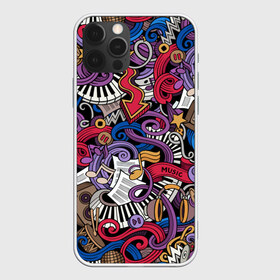 Чехол для iPhone 12 Pro Max с принтом Music collage в Новосибирске, Силикон |  | collage | instruments | music | musical | not | волны | гитары | графика | звёзды | инструменты | искусство | картинка | клавиши | коллаж | колонки | крутой | лучший | микрофоны | мода | модный | молодёжная | музыка