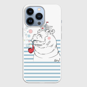 Чехол для iPhone 13 Pro с принтом Бегемот моряк в Новосибирске,  |  | a | blush | bubbles | cap | deck | hippo | pipe | sailor | sea | ship | smokes | stripes | бегемот | графика | детский | искусство | картинка | корабль | крутой | лучший | мода | модный | молодёжная | море | моряк | палуба | пилотка | полосы