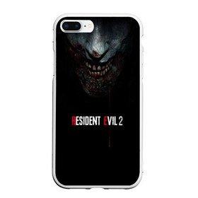 Чехол для iPhone 7Plus/8 Plus матовый с принтом Resident Evil 2 в Новосибирске, Силикон | Область печати: задняя сторона чехла, без боковых панелей | biohazard | biohazard 7 | crocodile | fang | game | hand | monster | new umbrella | resident evil | resident evil 7 | umbrella | umbrella corp | umbrella corporation | zombie