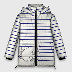 Женская зимняя куртка 3D с принтом Муми-тролль рисует полосы в Новосибирске, верх — 100% полиэстер; подкладка — 100% полиэстер; утеплитель — 100% полиэстер | длина ниже бедра, силуэт Оверсайз. Есть воротник-стойка, отстегивающийся капюшон и ветрозащитная планка. 

Боковые карманы с листочкой на кнопках и внутренний карман на молнии | moomin | mumintroll | кисточка | краска | краски | линии | мумитроль | полоски | снорк   (вместо арт 1711113) | тельняшка