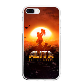 Чехол для iPhone 7Plus/8 Plus матовый с принтом Alita Battle Angel в Новосибирске, Силикон | Область печати: задняя сторона чехла, без боковых панелей | alita | alita: battle angel | angel | battle | gunnm | алита | боевой ангел | гали | города свалки металлолома | гунм | гуннм | дайсукэ идо | девушка | киборг | сны оружия | хаос