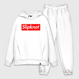 Мужской костюм хлопок OVERSIZE с принтом Slipknot (supreme style) в Новосибирске,  |  | streetwear | комбинезоны | маски | ню метал | петля | плашка | стритстайл | удавка | уличный