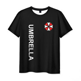 Мужская футболка 3D с принтом UMBRELLA CORP в Новосибирске, 100% полиэфир | прямой крой, круглый вырез горловины, длина до линии бедер | ada wong | biohazard | game | gamer | leon | logo | mistic | raccoon city | re2 | resident evil 2 | rpd | stars | umbrella | ада вонг | амбрелла | зомби | игра | мистика | ужасы