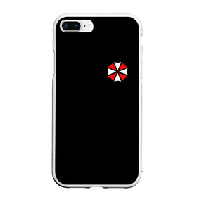 Чехол для iPhone 7Plus/8 Plus матовый с принтом UMBRELLA CORP (НА СПИНЕ) в Новосибирске, Силикон | Область печати: задняя сторона чехла, без боковых панелей | ada wong | biohazard | game | gamer | leon | logo | mistic | raccoon city | re2 | resident evil 2 | rpd | stars | umbrella | ада вонг | амбрелла | зомби | игра | мистика | ужасы