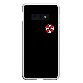 Чехол для Samsung S10E с принтом UMBRELLA CORP (НА СПИНЕ) в Новосибирске, Силикон | Область печати: задняя сторона чехла, без боковых панелей | ada wong | biohazard | game | gamer | leon | logo | mistic | raccoon city | re2 | resident evil 2 | rpd | stars | umbrella | ада вонг | амбрелла | зомби | игра | мистика | ужасы