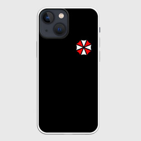 Чехол для iPhone 13 mini с принтом UMBRELLA CORP (НА СПИНЕ) | ОБИТЕЛЬ ЗЛА в Новосибирске,  |  | ada wong | biohazard | game | gamer | leon | logo | mistic | raccoon city | re2 | resident evil 2 | rpd | stars | umbrella | ада вонг | амбрелла | зомби | игра | мистика | ужасы