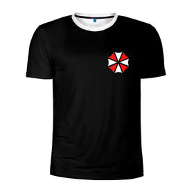 Мужская футболка 3D спортивная с принтом UMBRELLA CORP (НА СПИНЕ) в Новосибирске, 100% полиэстер с улучшенными характеристиками | приталенный силуэт, круглая горловина, широкие плечи, сужается к линии бедра | ada wong | biohazard | game | gamer | leon | logo | mistic | raccoon city | re2 | resident evil 2 | rpd | stars | umbrella | ада вонг | амбрелла | зомби | игра | мистика | ужасы