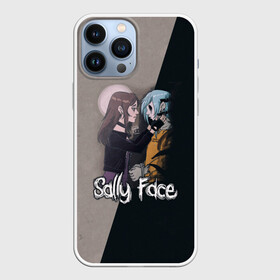 Чехол для iPhone 13 Pro Max с принтом Sally Face в Новосибирске,  |  | Тематика изображения на принте: sally face | гизмо | девид | девочка | игра | лари | ларри | мальчик | маска | мрачная | на лице | пых | с протезом | сал | сали | салли | салли фейс | фейс | фэйс | эддисон | эшли