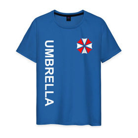 Мужская футболка хлопок с принтом UMBRELLA CORP в Новосибирске, 100% хлопок | прямой крой, круглый вырез горловины, длина до линии бедер, слегка спущенное плечо. | Тематика изображения на принте: ada wong | biohazard | game | gamer | leon | logo | mistic | raccoon city | re2 | resident evil 2 | rpd | stars | umbrella | ада вонг | амбрелла | зомби | игра | мистика | ужасы