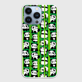 Чехол для iPhone 13 Pro с принтом Медведи панда в Новосибирске,  |  | animals | bamboo | bears | branches | funny | panda | trees | аниме | бамбук | весёлые | ветки | графика | деревья | животные | зелёный | искусство | картинка | красивый | крутой | малыши | медведи | мода | модный | молодёжная