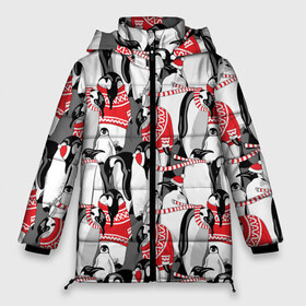 Женская зимняя куртка 3D с принтом Пингвины в Новосибирске, верх — 100% полиэстер; подкладка — 100% полиэстер; утеплитель — 100% полиэстер | длина ниже бедра, силуэт Оверсайз. Есть воротник-стойка, отстегивающийся капюшон и ветрозащитная планка. 

Боковые карманы с листочкой на кнопках и внутренний карман на молнии | аниме | антарктида | графика | греются | зима | искусство | картинка | красивый | крутой | м | мода | модный | молодёжная | новый год | орнамент | пингвины | полоски | праздник | птицы | рисунок