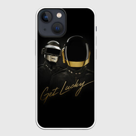 Чехол для iPhone 13 mini с принтом Daft Punk в Новосибирске,  |  | daft punk | electronic | house | human | music | robot | дафт панк | музыка | синти поп | хаус | электроника