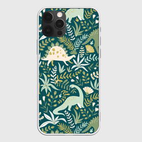 Чехол для iPhone 12 Pro Max с принтом Динозавры в Новосибирске, Силикон |  | ancient | animals | ar | branches | creativity | dinosaurs | flowers | green | plants | ветки | графика | динозавры | древние | животные | зелёные | искусство | картинка | красивый | крутой | мода | модный | молодёжная | растения