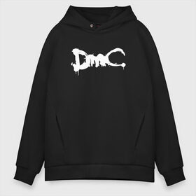 Мужское худи Oversize хлопок с принтом DMC (НА СПИНЕ) в Новосибирске, френч-терри — 70% хлопок, 30% полиэстер. Мягкий теплый начес внутри —100% хлопок | боковые карманы, эластичные манжеты и нижняя кромка, капюшон на магнитной кнопке | Тематика изображения на принте: dante | devil may cry | devil may cry 5 | dmc | game | hell | play | sword | ад | данте | игры | компьютерные игры 2019 | меч