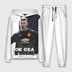 Женский костюм 3D (с толстовкой) с принтом De Gea в Новосибирске,  |  | de gea | fellaini | lukaku | manchester | manchester united | mufc | rooney | де хеа | лукаку | манчестер | манчестер юнайтед | феллайни | футбол