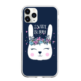 Чехол для iPhone 11 Pro матовый с принтом Sweet bunny в Новосибирске, Силикон |  | art | creat | drawing | graphics | picture | белый | влюбленный | графика | день святого валентина | заяц | зеленый | искусство | картинка | кролик | крутой | лучший | любовь | модный | подарок | праздник | пушистый