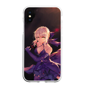 Чехол для iPhone XS Max матовый с принтом Fate Grand Order в Новосибирске, Силикон | Область печати: задняя сторона чехла, без боковых панелей | Тематика изображения на принте: anime | fate grand order | manga | saber | аниме | арчер | ассасин | великий приказ | лансер | лунный свет в потерянной комнате | манга | первая миссия | судьба великая кампания | сэйбер