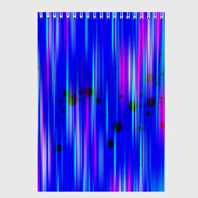 Скетчбук с принтом neon strokes в Новосибирске, 100% бумага
 | 48 листов, плотность листов — 100 г/м2, плотность картонной обложки — 250 г/м2. Листы скреплены сверху удобной пружинной спиралью | Тематика изображения на принте: abstract | abstraction | comb | cyberpunk | texture | абстракция | бронь | броня | кибер панк | соты | стальные соты | текстуры