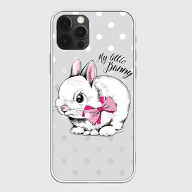 Чехол для iPhone 12 Pro Max с принтом My little Bunny в Новосибирске, Силикон |  | art | best | cool | creativity | drawing | graphics | phonthasia | picture | trend | бант | белый | графика | животное | зайченок | зайчик | искусство | картинка | кролик | крутой | лучший | маленький | милый | модный | мой | пушистый