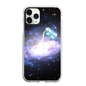 Чехол для iPhone 11 Pro Max матовый с принтом Milky Way в Новосибирске, Силикон |  | cosmos | milk | nasa | space | космос | млечный путь | молоко