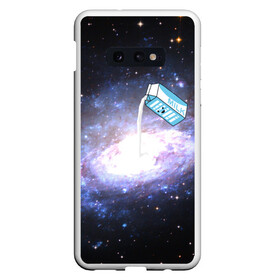 Чехол для Samsung S10E с принтом Milky Way в Новосибирске, Силикон | Область печати: задняя сторона чехла, без боковых панелей | Тематика изображения на принте: cosmos | milk | nasa | space | космос | млечный путь | молоко