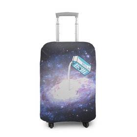 Чехол для чемодана 3D с принтом Milky Way в Новосибирске, 86% полиэфир, 14% спандекс | двустороннее нанесение принта, прорези для ручек и колес | cosmos | milk | nasa | space | космос | млечный путь | молоко