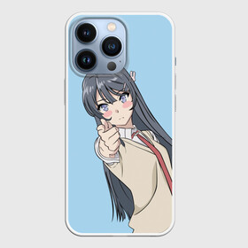 Чехол для iPhone 13 Pro с принтом Seishun Buta в Новосибирске,  |  | Тематика изображения на принте: anime | rascal does not dream of bunny girl senpai | seishun buta yarou wa bunny girl senpai | аниме | сакурадзима май | сакута | этот глупый свин не понимает мечту девочки зайки