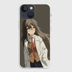 Чехол для iPhone 13 mini с принтом Rascal Does Not Dream | Рио Футаба в Новосибирске,  |  | anime | rascal does not dream of bunny girl senpai | seishun buta yarou wa bunny girl senpai | аниме | сакурадзима май | сакута | этот глупый свин не понимает мечту девочки зайки