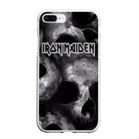 Чехол для iPhone 7Plus/8 Plus матовый с принтом Iron Maiden в Новосибирске, Силикон | Область печати: задняя сторона чехла, без боковых панелей | бас | британия | брюс дикинсон | гитара | группа | дева | железная | метал | нико макбрэйн | рок | стив харрис | хеви | яник герс