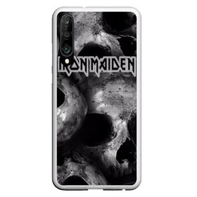 Чехол для Honor P30 с принтом Iron Maiden в Новосибирске, Силикон | Область печати: задняя сторона чехла, без боковых панелей | бас | британия | брюс дикинсон | гитара | группа | дева | железная | метал | нико макбрэйн | рок | стив харрис | хеви | яник герс