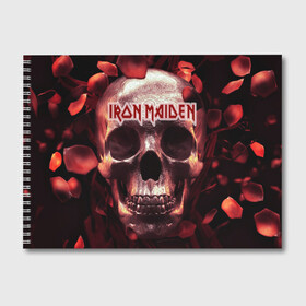 Альбом для рисования с принтом Iron Maiden в Новосибирске, 100% бумага
 | матовая бумага, плотность 200 мг. | бас | британия | брюс дикинсон | гитара | группа | дева | железная | метал | нико макбрэйн | рок | стив харрис | хеви | яник герс