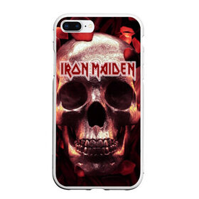 Чехол для iPhone 7Plus/8 Plus матовый с принтом Iron Maiden в Новосибирске, Силикон | Область печати: задняя сторона чехла, без боковых панелей | бас | британия | брюс дикинсон | гитара | группа | дева | железная | метал | нико макбрэйн | рок | стив харрис | хеви | яник герс