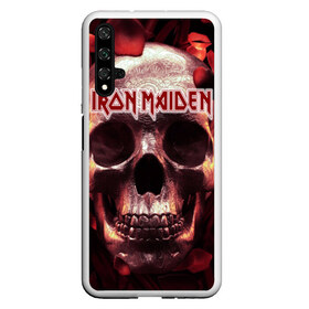 Чехол для Honor 20 с принтом Iron Maiden в Новосибирске, Силикон | Область печати: задняя сторона чехла, без боковых панелей | бас | британия | брюс дикинсон | гитара | группа | дева | железная | метал | нико макбрэйн | рок | стив харрис | хеви | яник герс